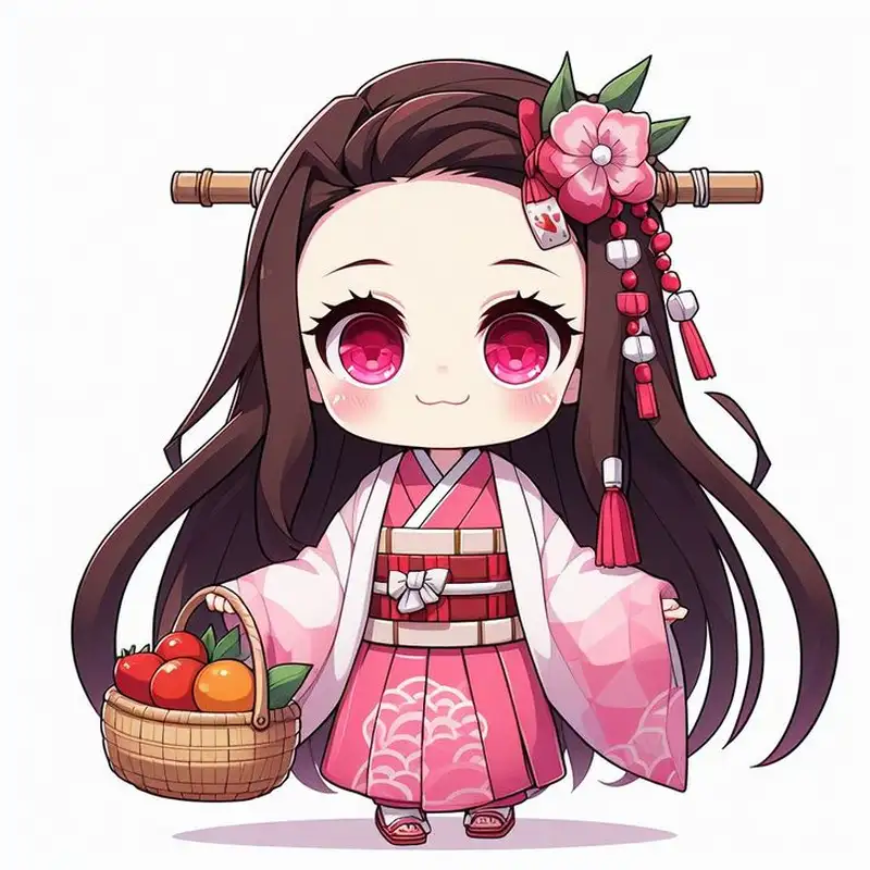 ảnh nezuko dễ thương chibi hoạt hình