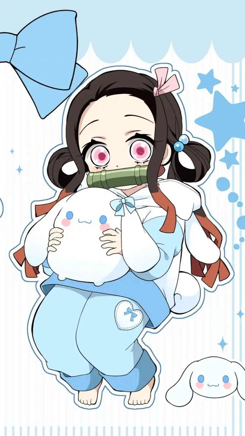 ảnh nezuko dễ thương cute chibi 