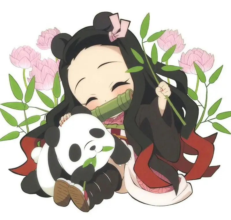 ảnh nezuko dễ thương chibi