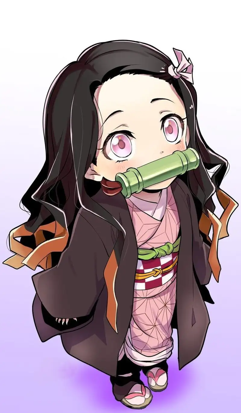 ảnh anime làm nũng chibi nezuko