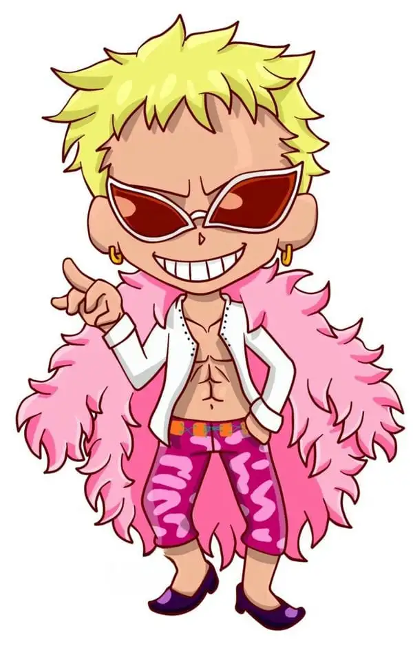 ảnh anime chibi one piece Doflamingo