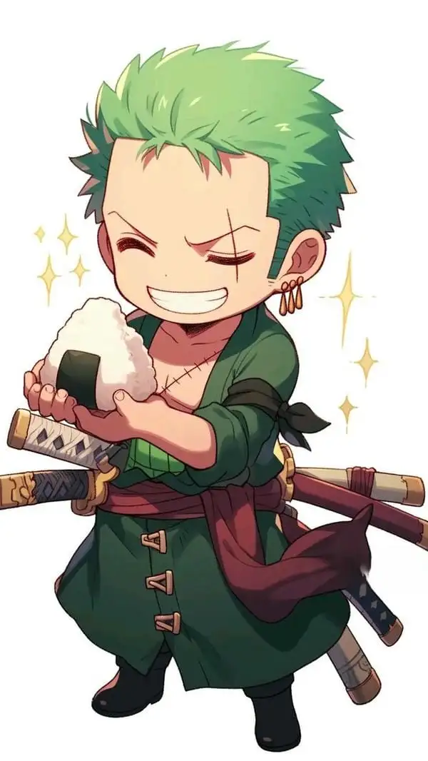 chibi ảnh one piece zoro nháy mắt