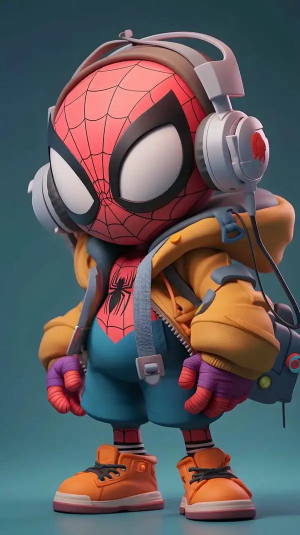 ảnh spiderman chibi