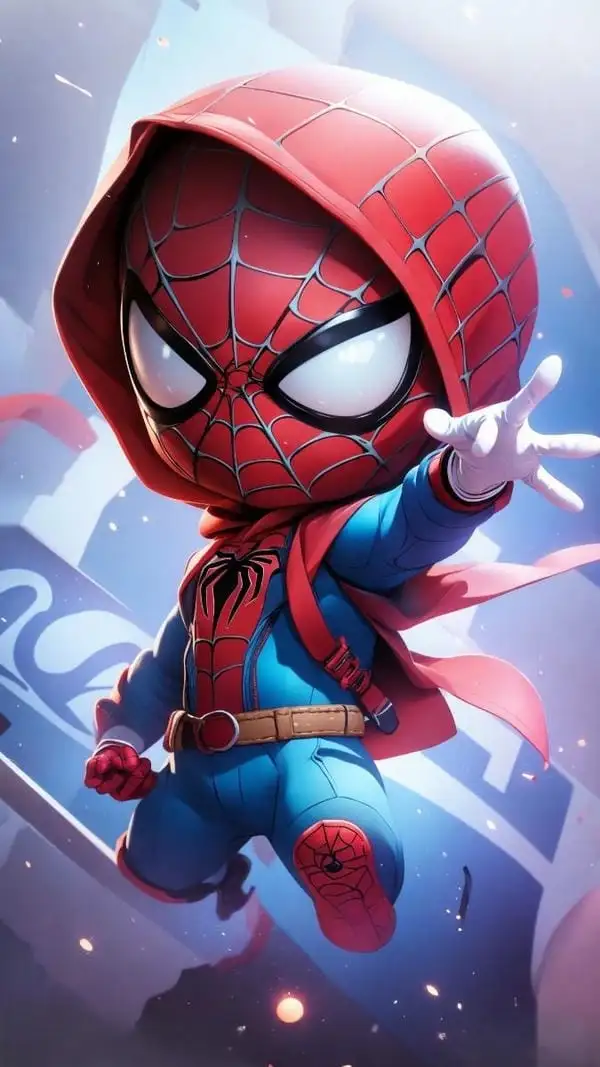 spiderman đánh nhau chibi cute