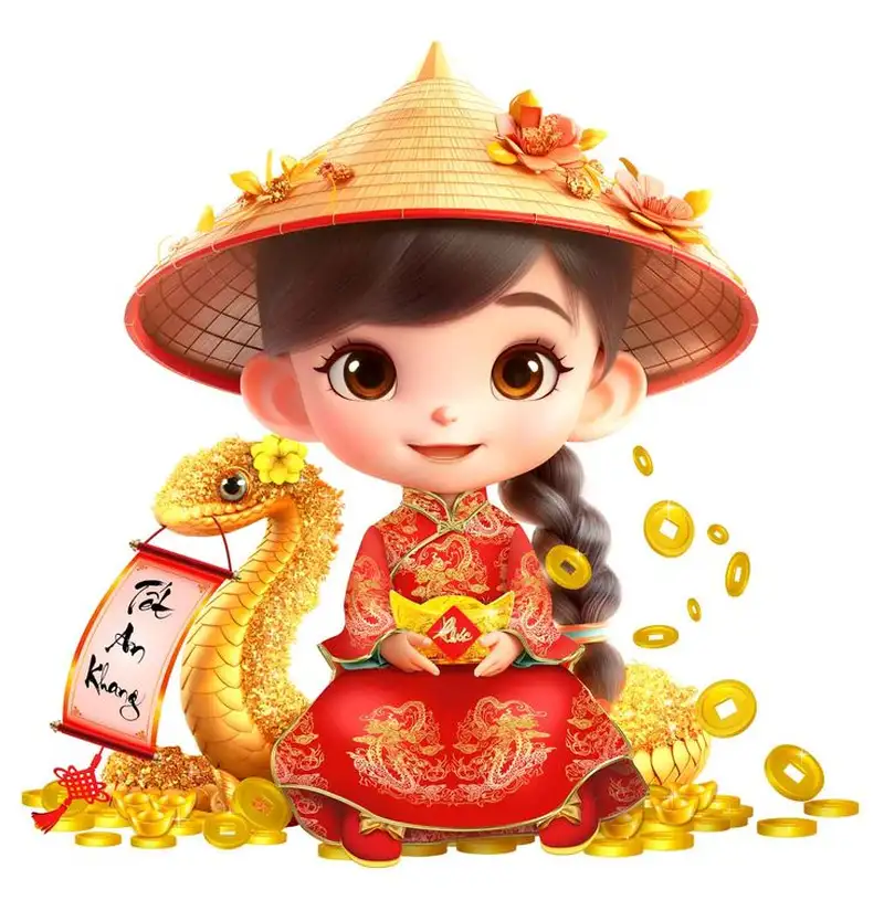 hình ảnh chibi tết 2025