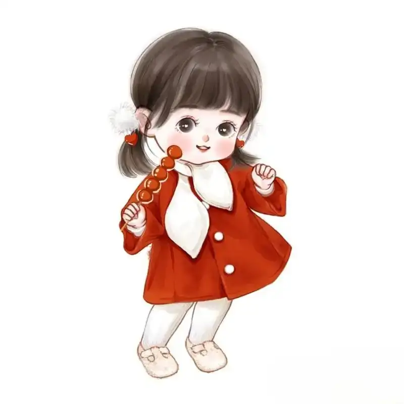 ghép ảnh chibi tết cute