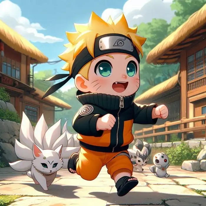 ảnh naruto chibi chạy