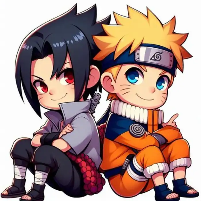 ảnh naruto và bạn chibi 