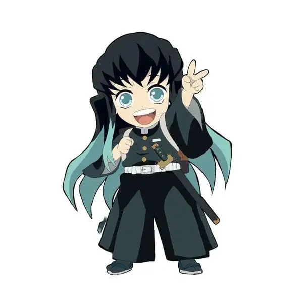 muichiro tokito chibi chào