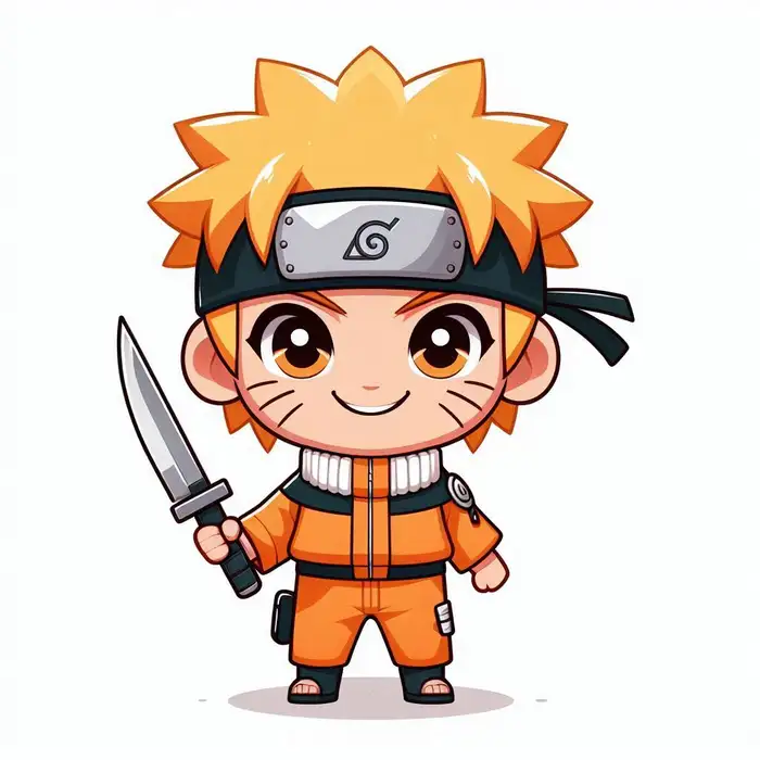 ảnh chibi naruto cầm kiếm