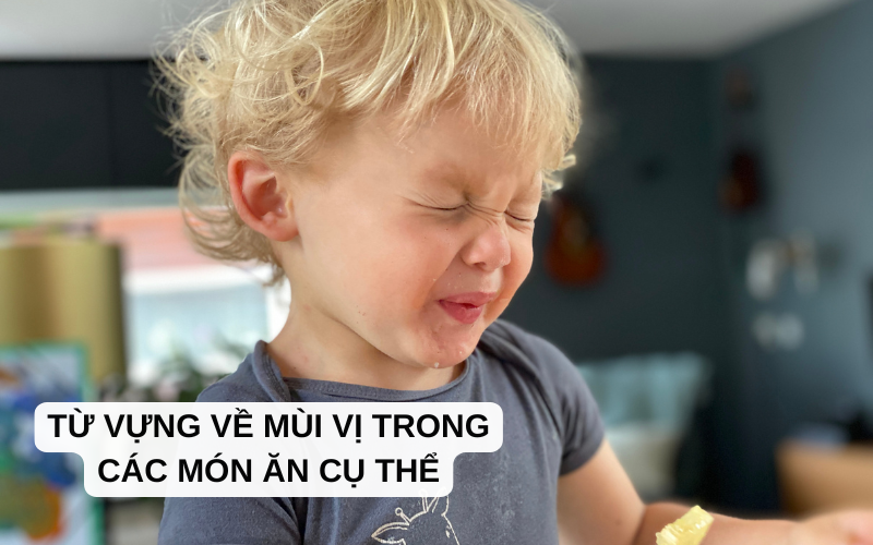 Từ vựng về mùi vị trong các món ăn cụ thể