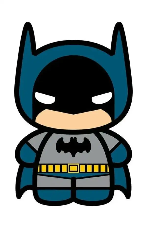 chibi batman xanh