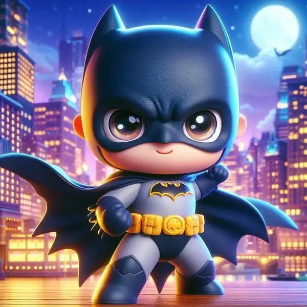 ảnh batman đánh nhau chibi