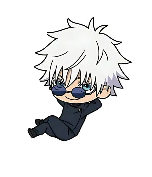 gojo satoru chibi chill cute 