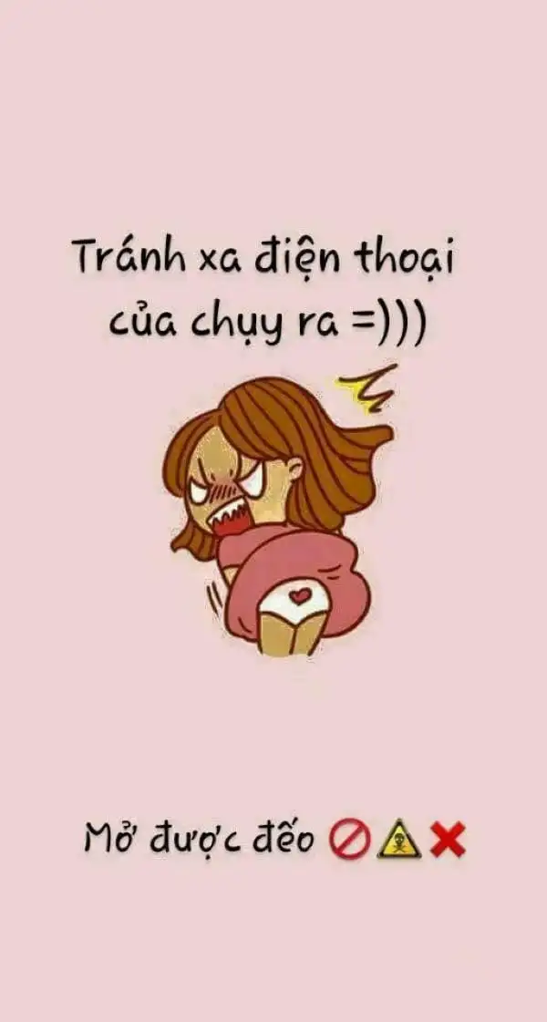 hình nền tránh xa điện thoại của chị ra