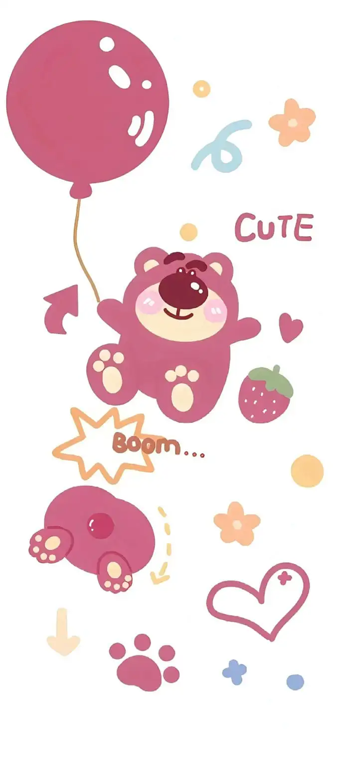 cute hình nền điện thoại gấu lotso ngã