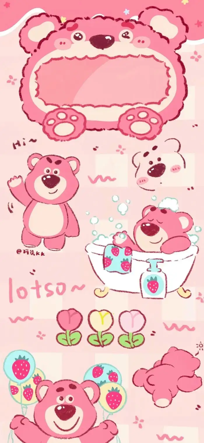 cute hình nền điện thoại cá hoạt động của gấu lotso