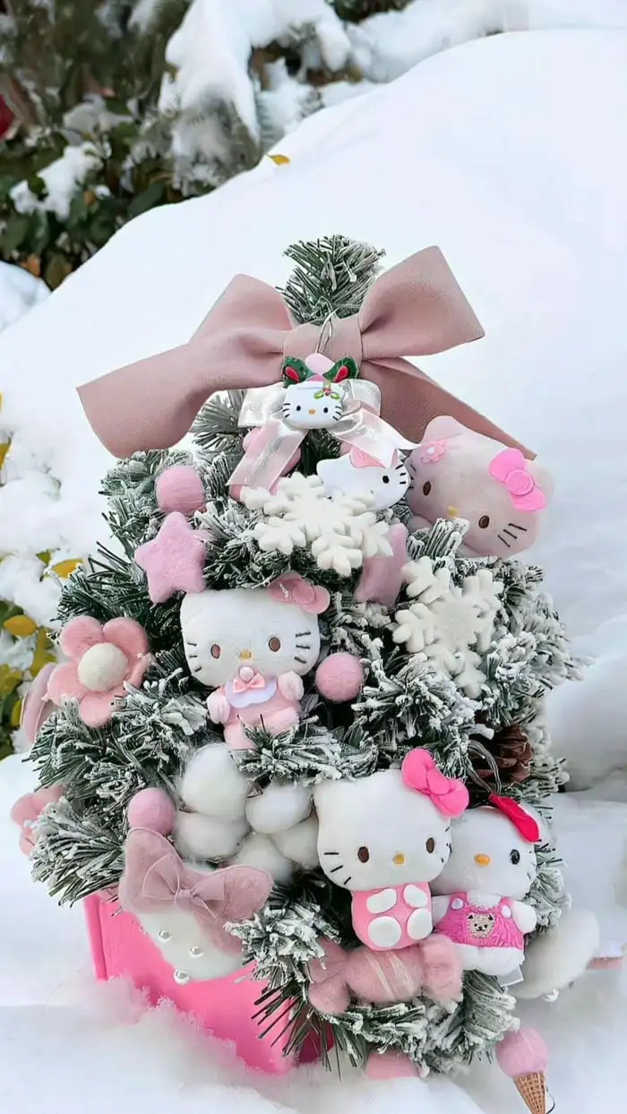 hình nền hello kitty noel đẹp nhất