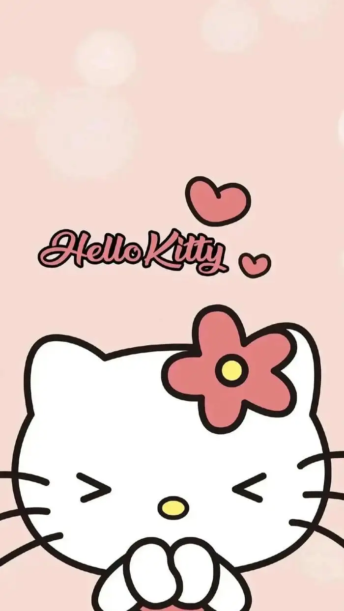 ảnh nền hello kitty vui vẻ cho điện thoại