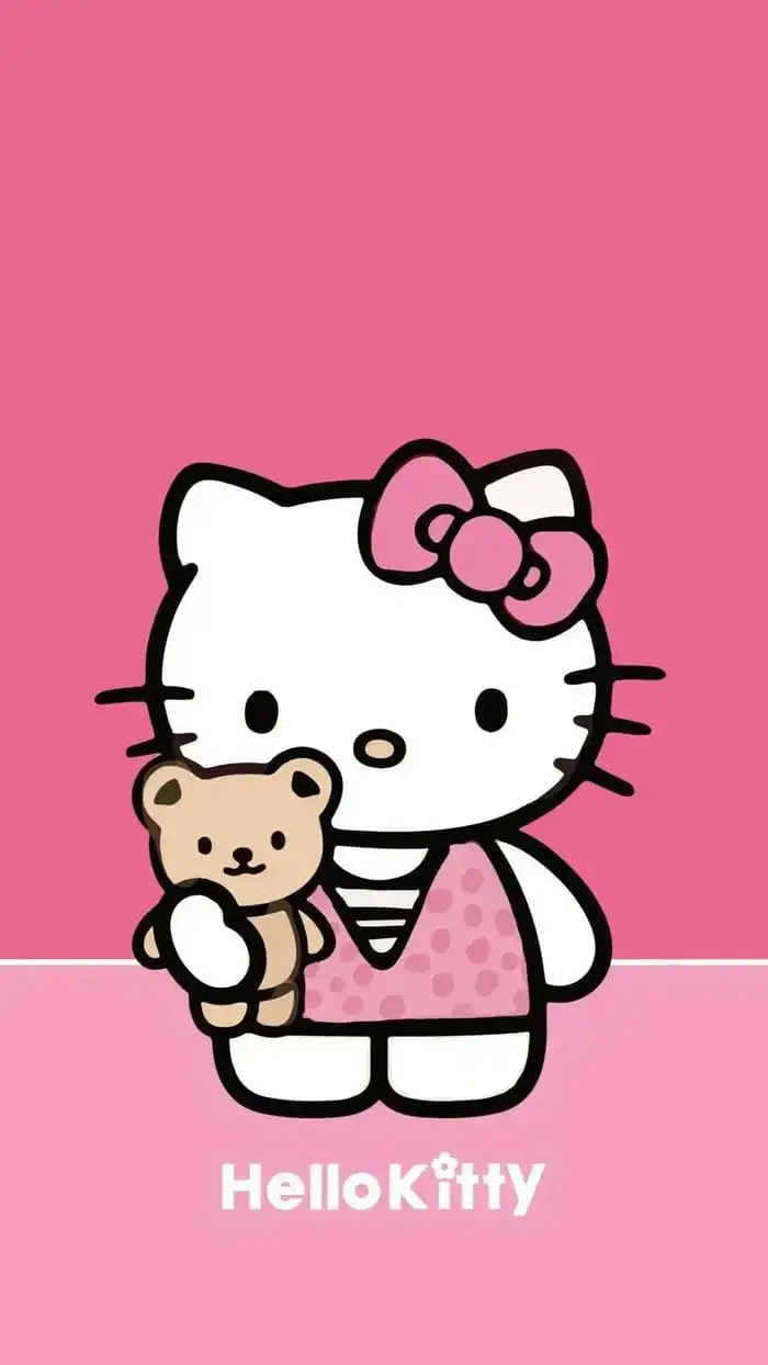 hình nền hello kitty màu hồng đẹp 