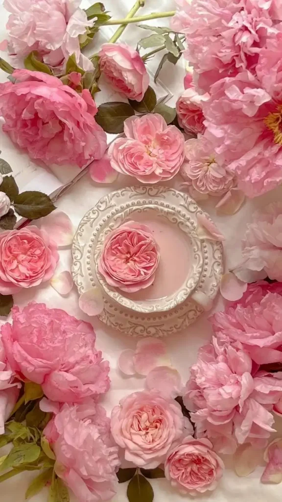 hoa mẫu đơn hồng nền điện thoại