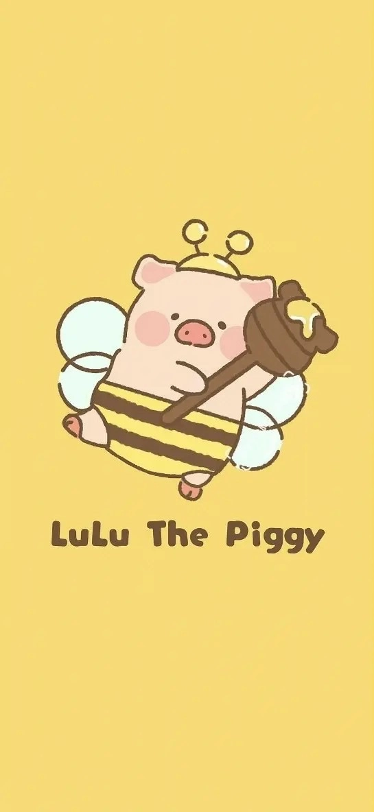 ảnh hình nền lulu the piggy màu vàng