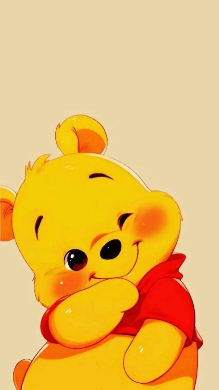 hình nền gấu pooh ngại đỏ mặt