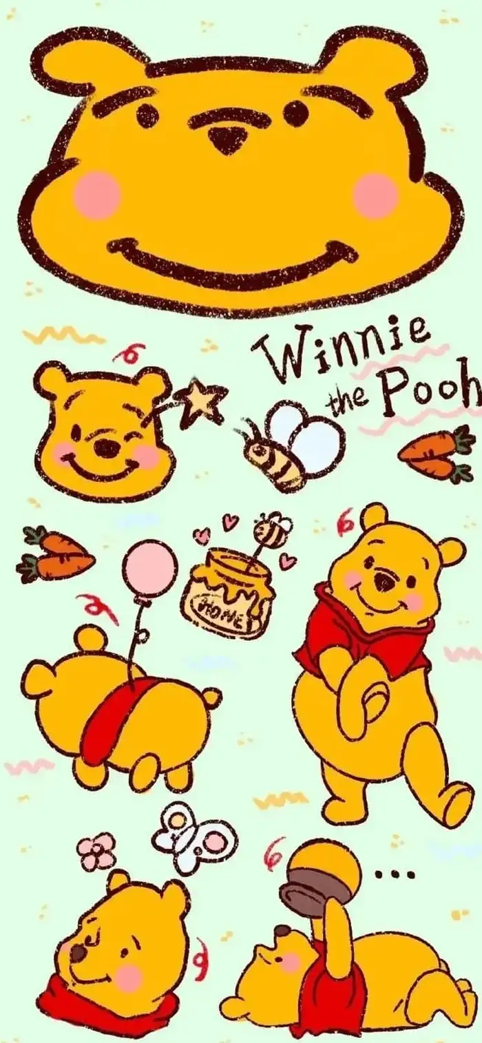 hình nền gấu winnie the pooh cute