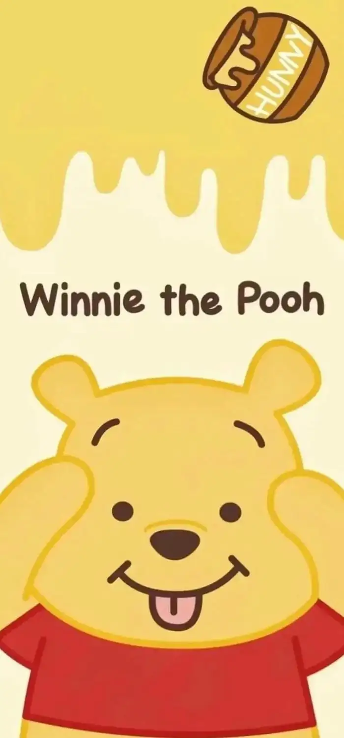 hình nền gấu pooh nhây cute