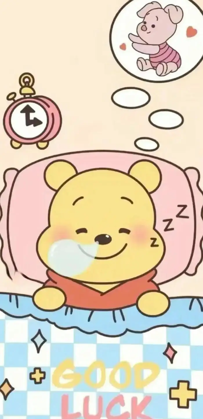 hình nền gấu pooh ngủ ngon