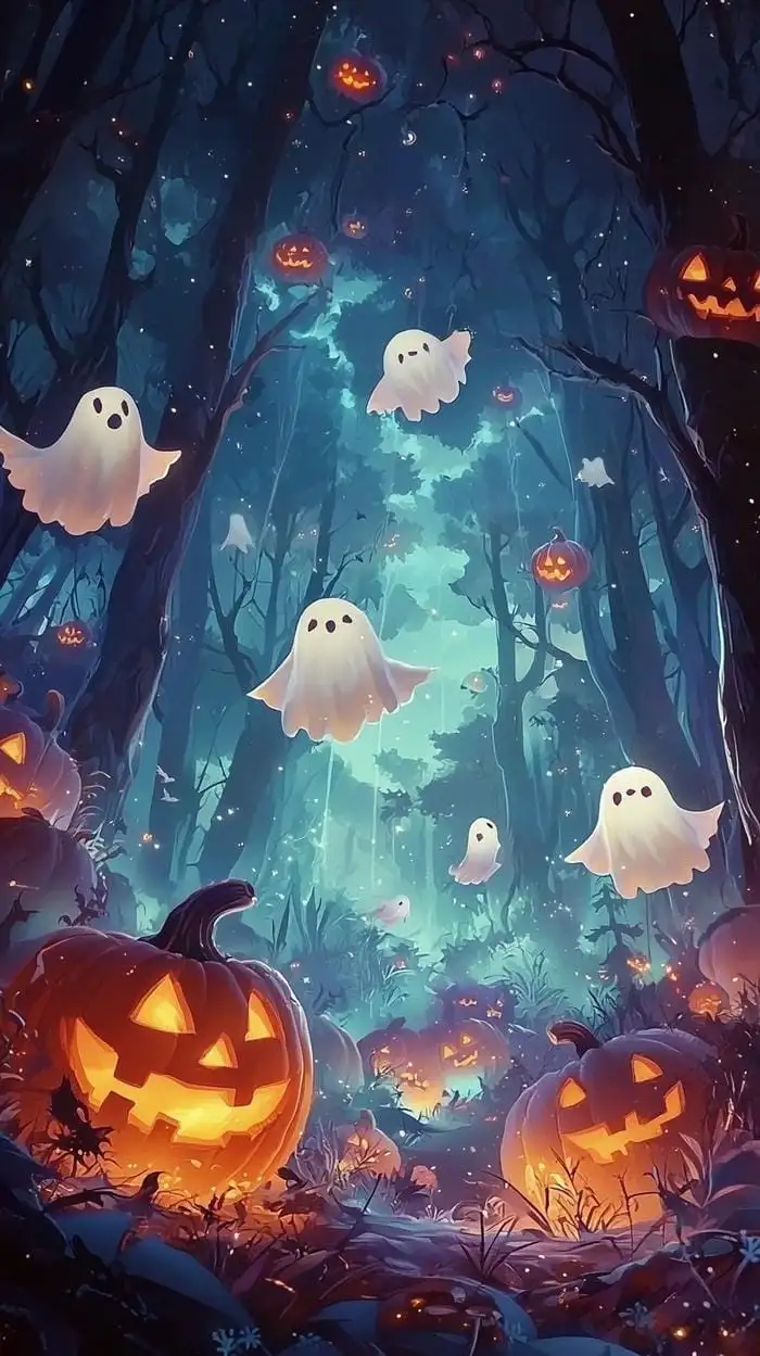 hình nền halloween âm u cute 