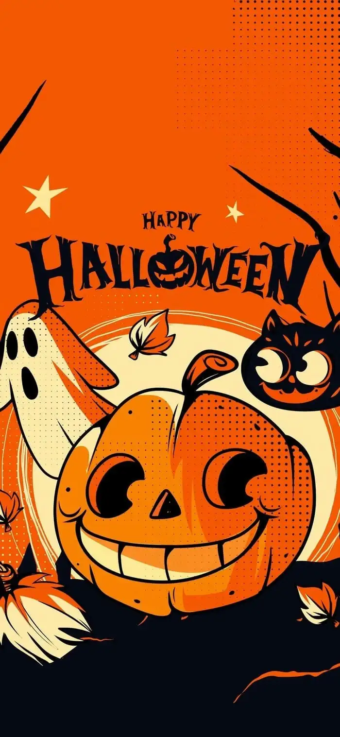 hình nền halloween cute vui vẻ