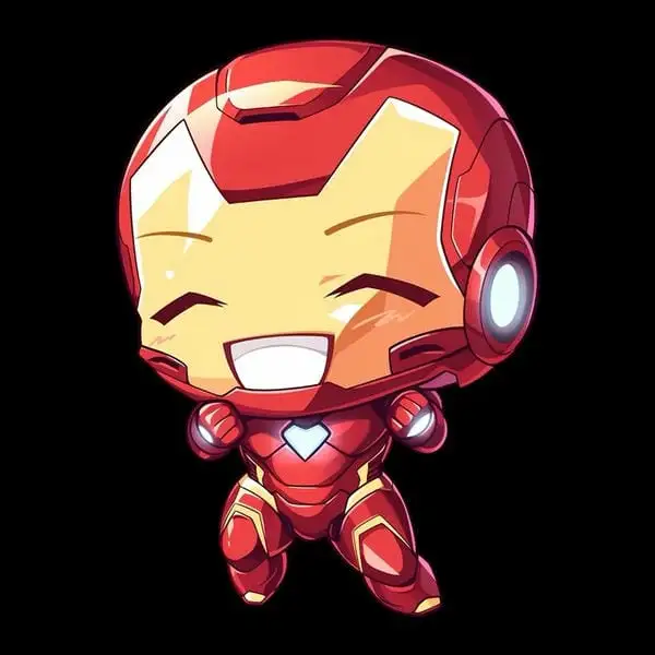 ảnh đại diện iron man chibi 3d