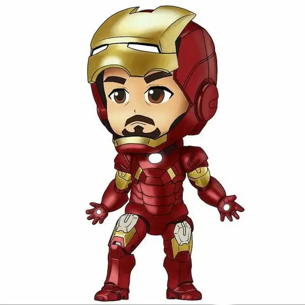 iron man chibi mở mặt nạ