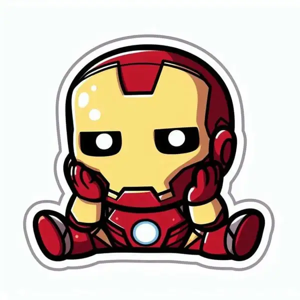 ảnh chibi iron man buồn