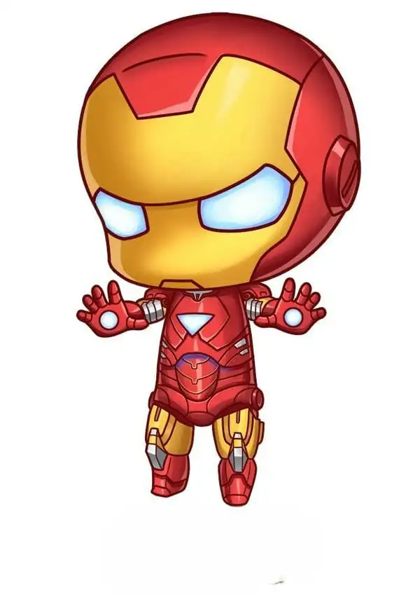 iron man chibi 3d bay lơ lửng