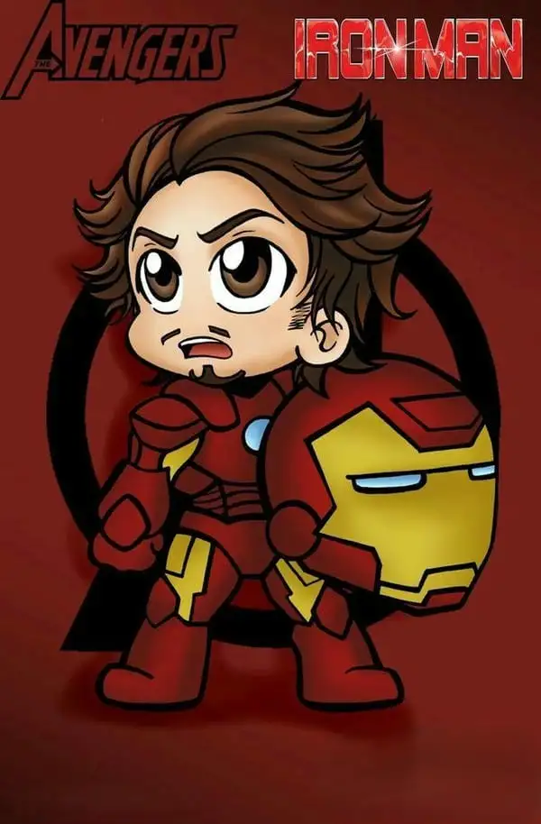 iron man bất ngờ chibi