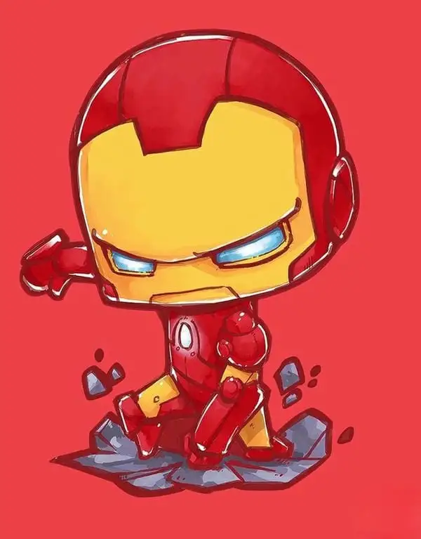 hình iron man chibi