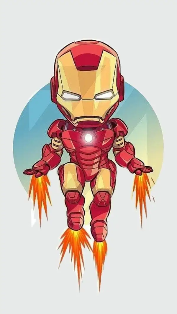 iron man chibi cute tức giận