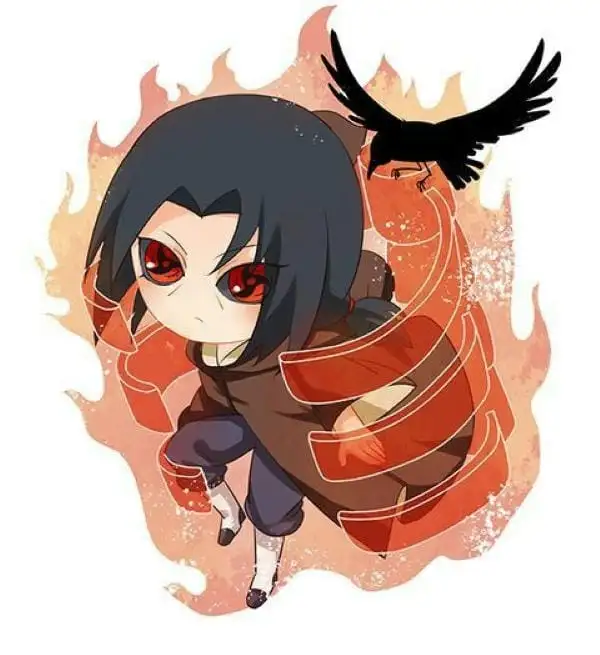 ảnh itachi chibi bốc hỏa