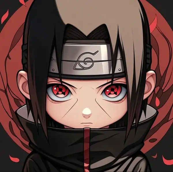 itachi đang đánh nhau chibi cute 