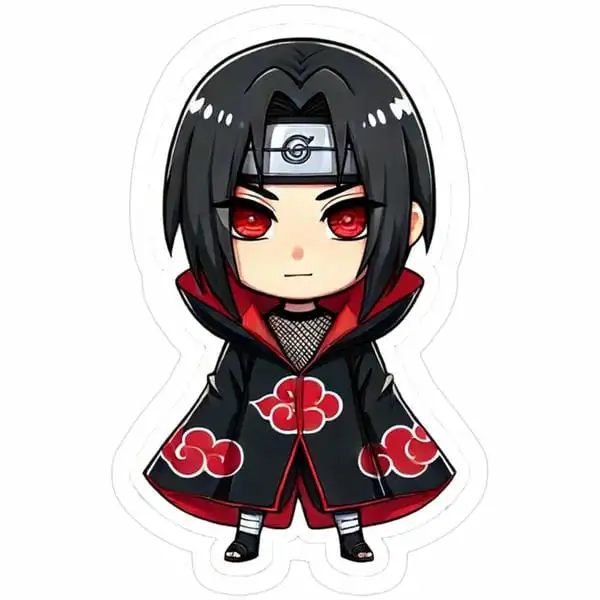 itachi uchiha chibi mặc áo choàng