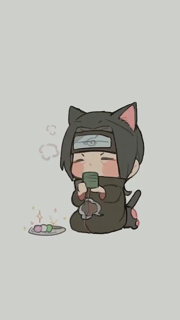 chibi itachi đang ăn