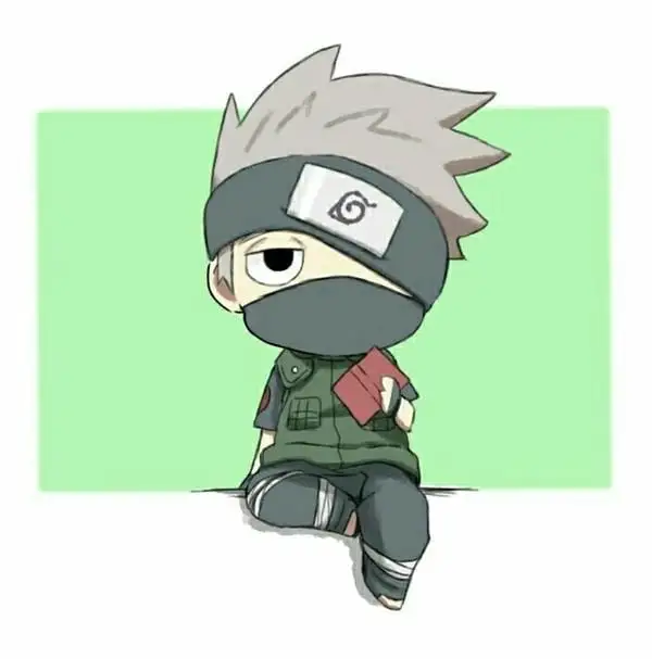 kakashi hatake ngồi vắt vẻo chibi