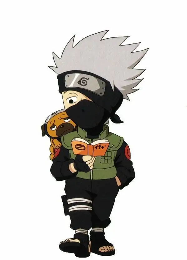 chibi kakashi cõng chó