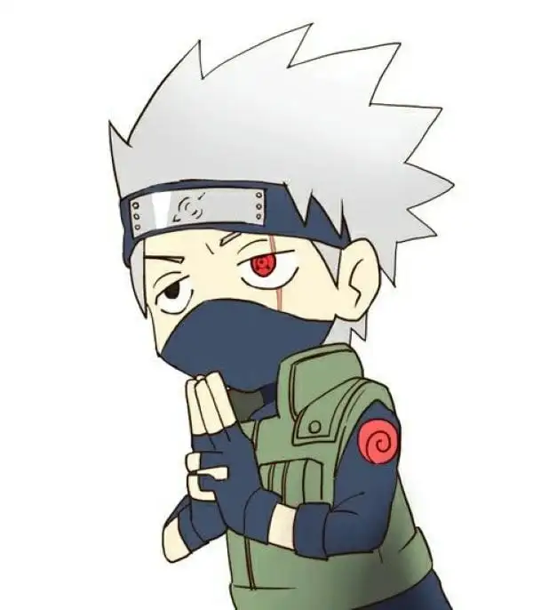 kakashi chibi chắp tay cute