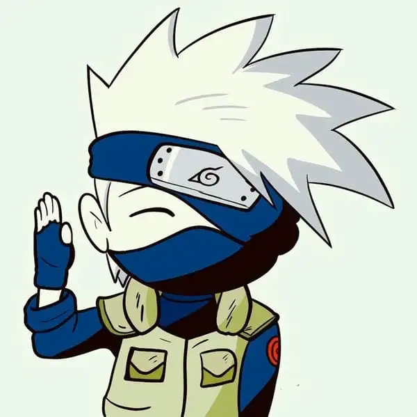 kakashi hatake chào chibi 