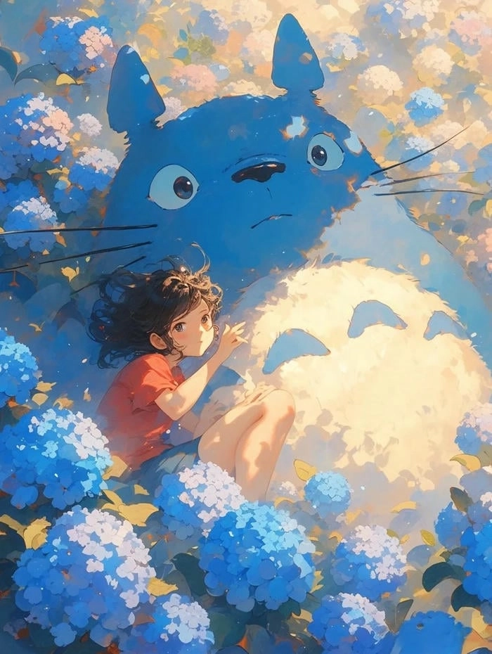 Hình nền điện thoại Totoro chibi