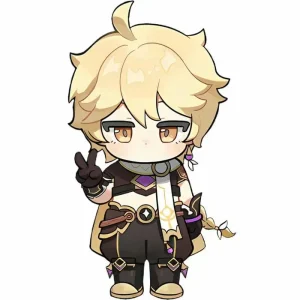 aether chibi genshin impact chào