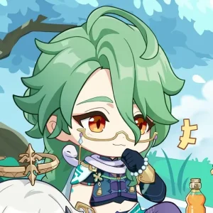 baizhu chibi ngắm cảnh